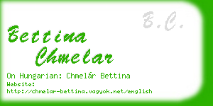 bettina chmelar business card